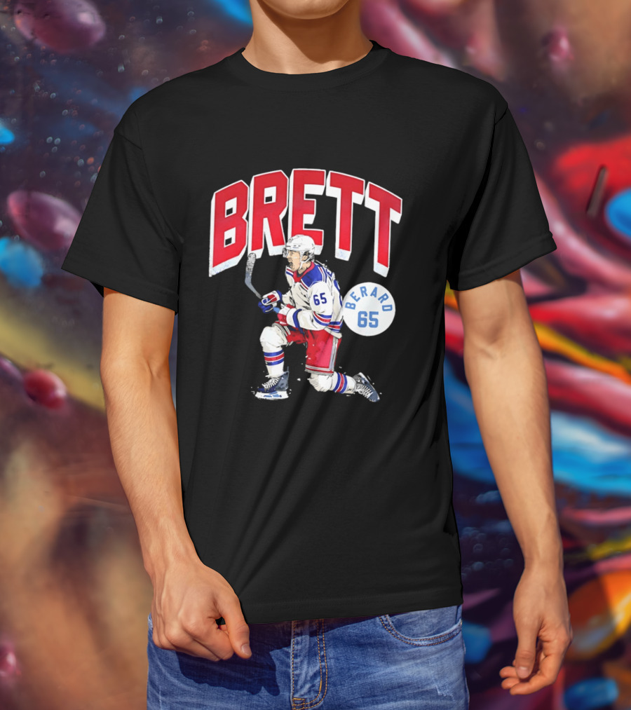 Brett Berard 65 New York Rangers Hockey T-Shirt