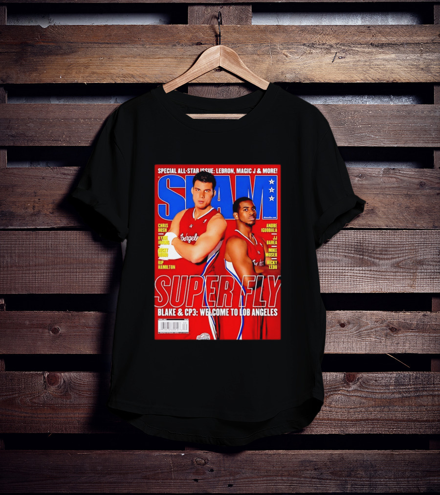 SLAM Magazine Super Fly Blake Griffin Chris Paul Welcome To Lob Angeles T-Shirt