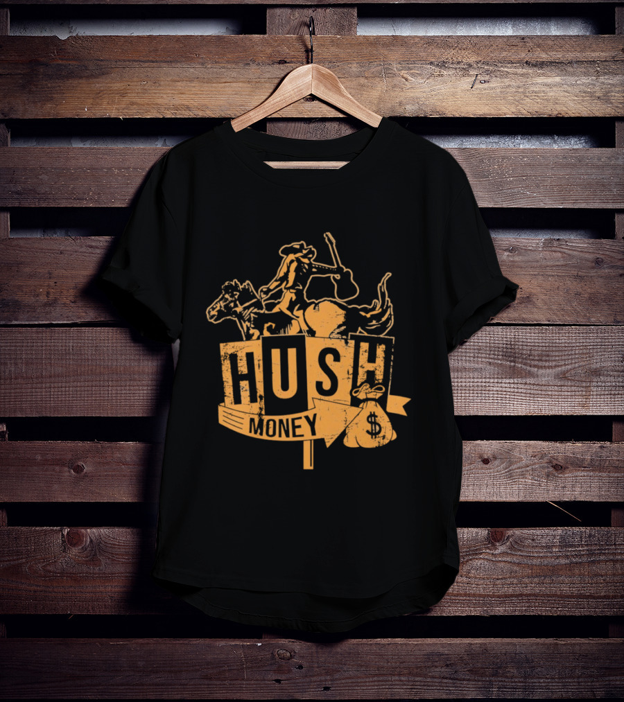 Hush Money Cowboy Horse Dollar Sign Bag T-Shirt