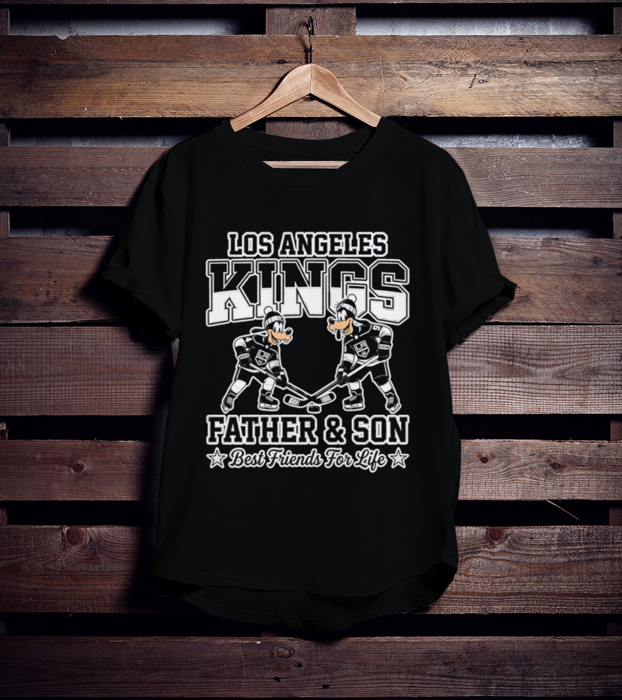 Los Angeles Kings Goofy Father And Son Best Friends For Life T-Shirt