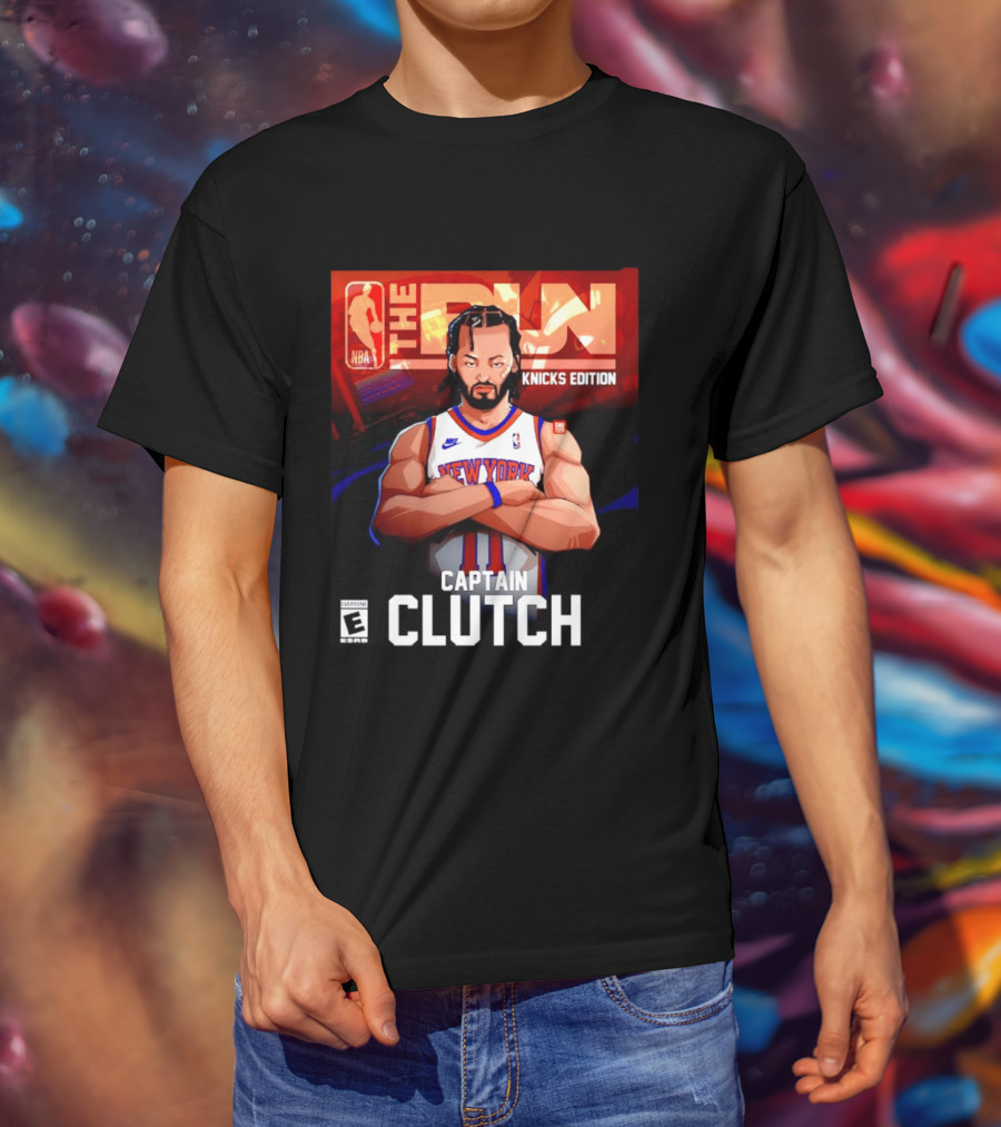 Jalen Brunson New York Knicks Edition The Run Captain Clutch NBA T-Shirt