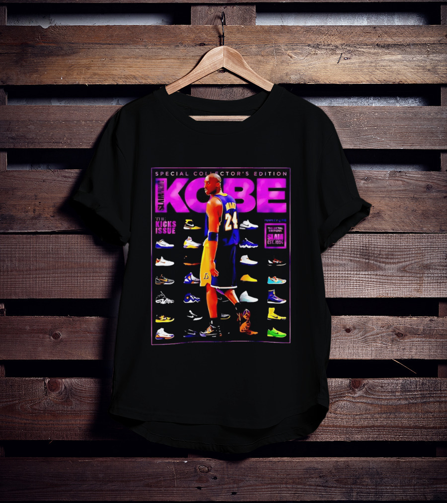 Kobe Bryant SLAM Special Collector's Edition The Kicks Issue Los Angeles Lakers 24 T-Shirt