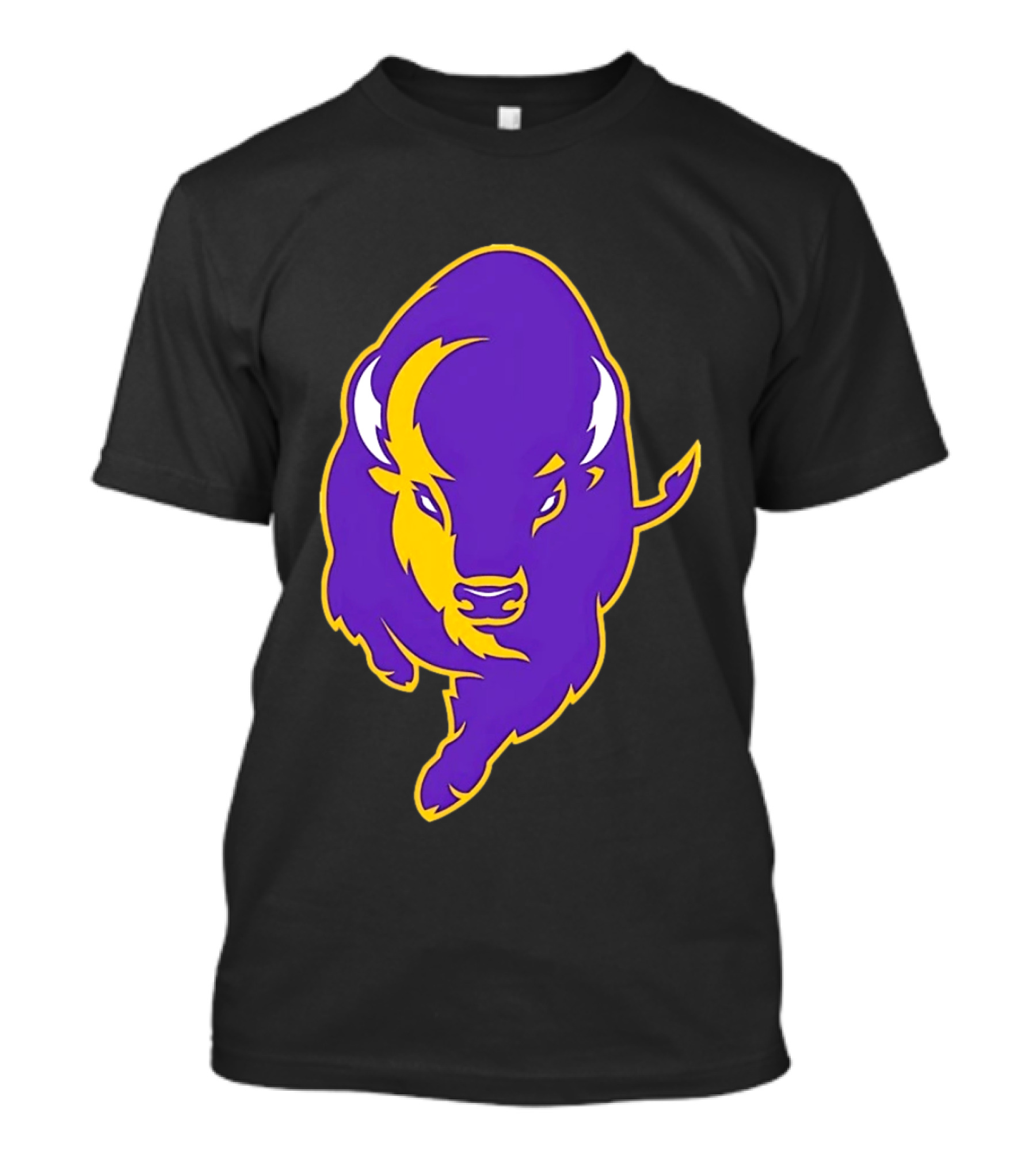 Lipscomb Bisons Purple And Yellow Charging Bison T-Shirt