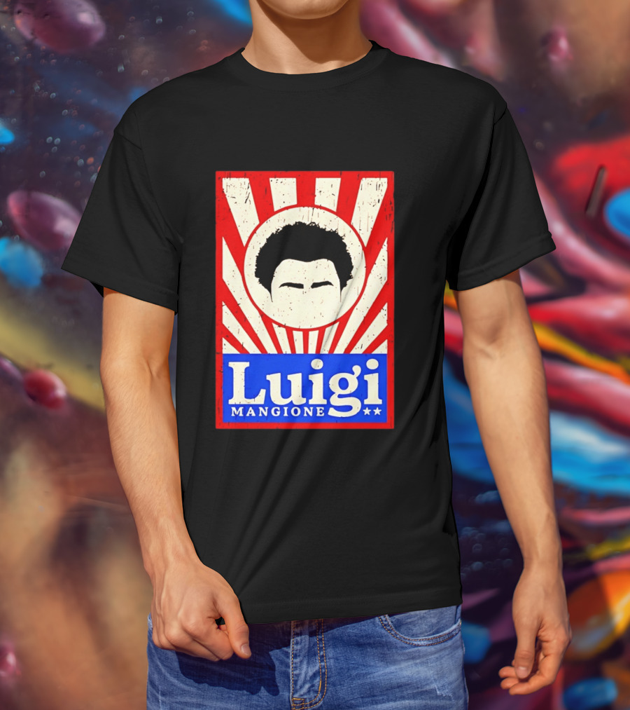 Luigi Mangione Red White Blue Campaign T-Shirt
