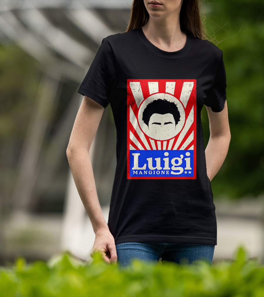 Luigi Mangione Red White Blue Campaign T-Shirt