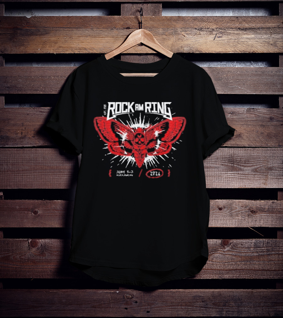 Rock Am Ring 2026 Nurburgring June 5 7 Metamorphosis Line Up Moth T-Shirt