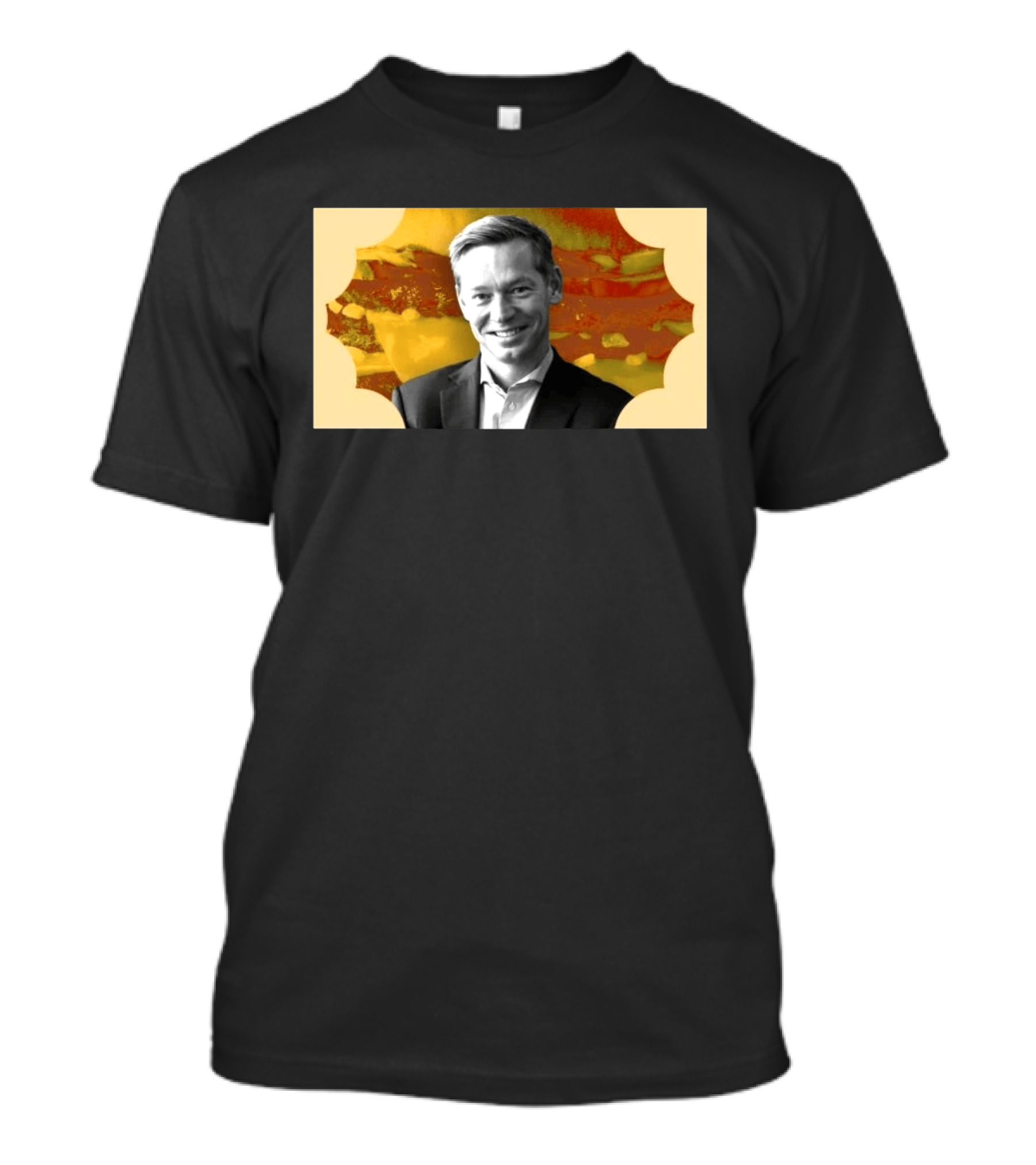 McDonald's CEO Chris Kempczinski Portrait Golden Arch T-Shirt