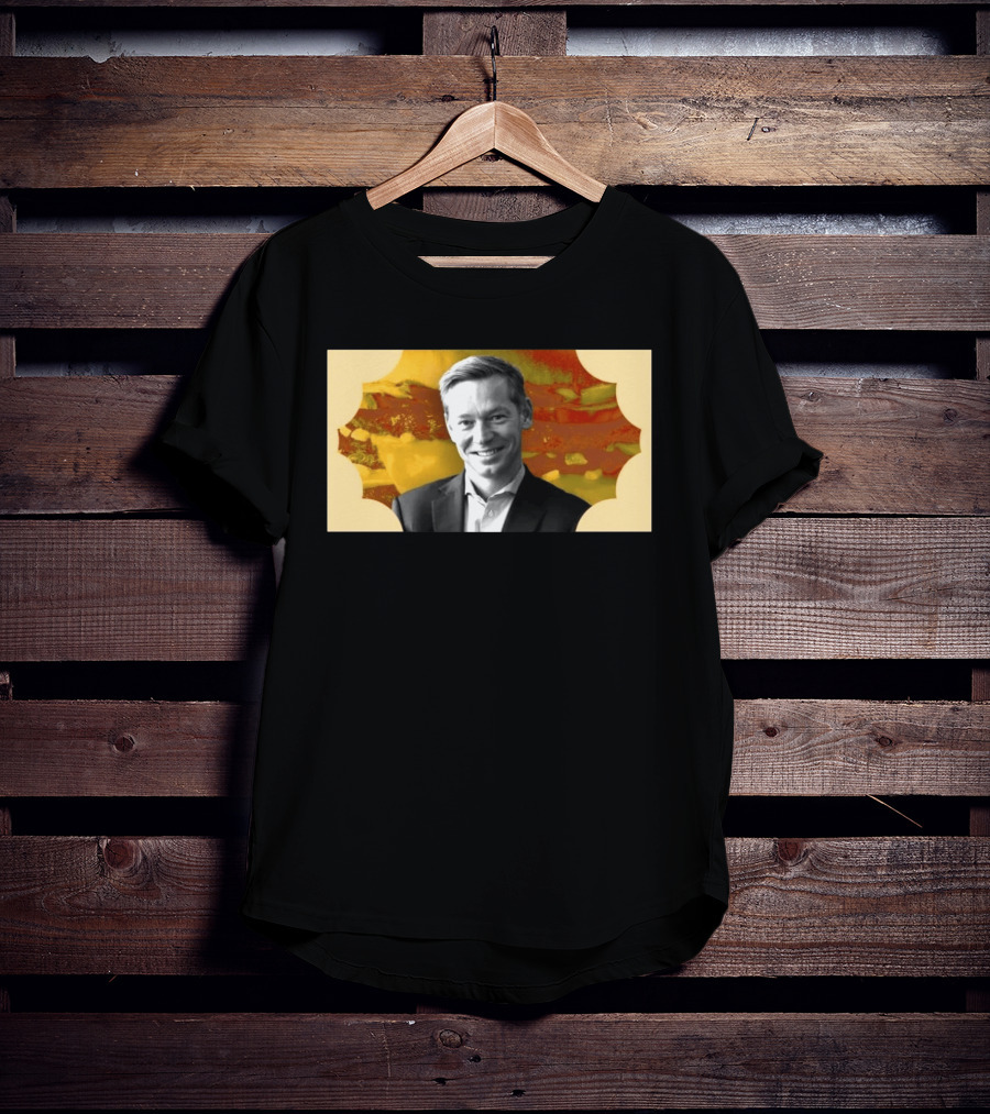 McDonald's CEO Chris Kempczinski Portrait Golden Arch T-Shirt