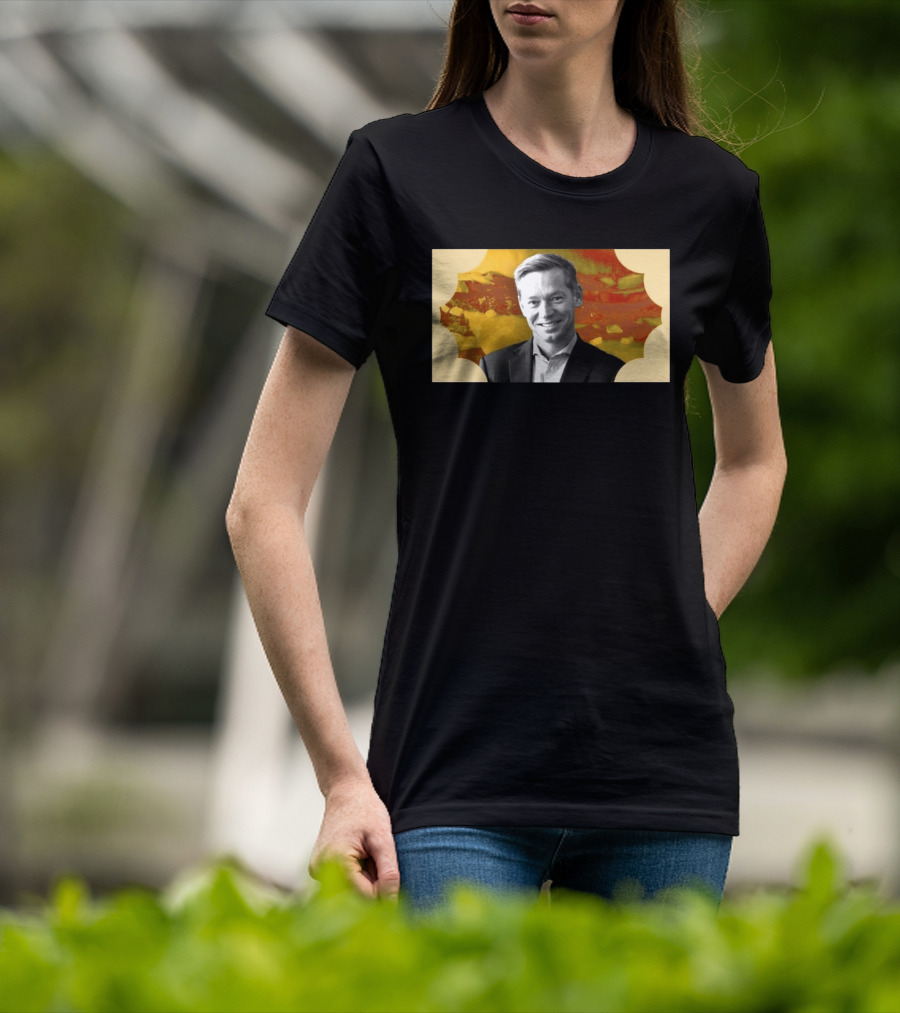 McDonald's CEO Chris Kempczinski Portrait Golden Arch T-Shirt