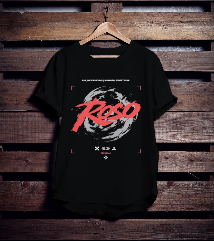 Roso Raw Underground Urbanish Rosoideae Streetwear XOΑ Vrosinox T-Shirt