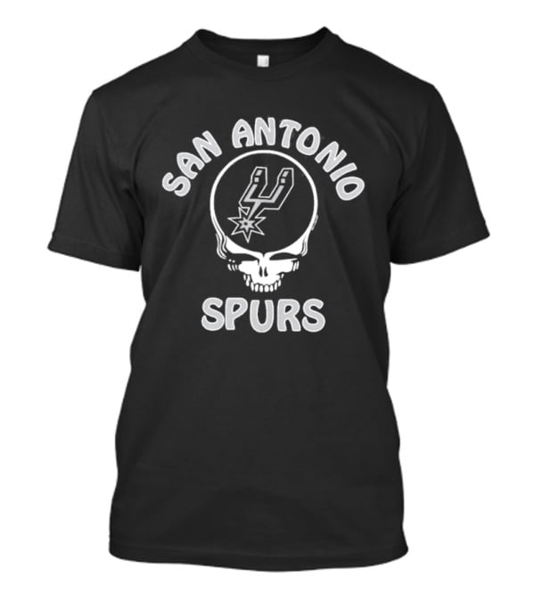 San Antonio Spurs Grateful Dead Homage Charcoal T-Shirt