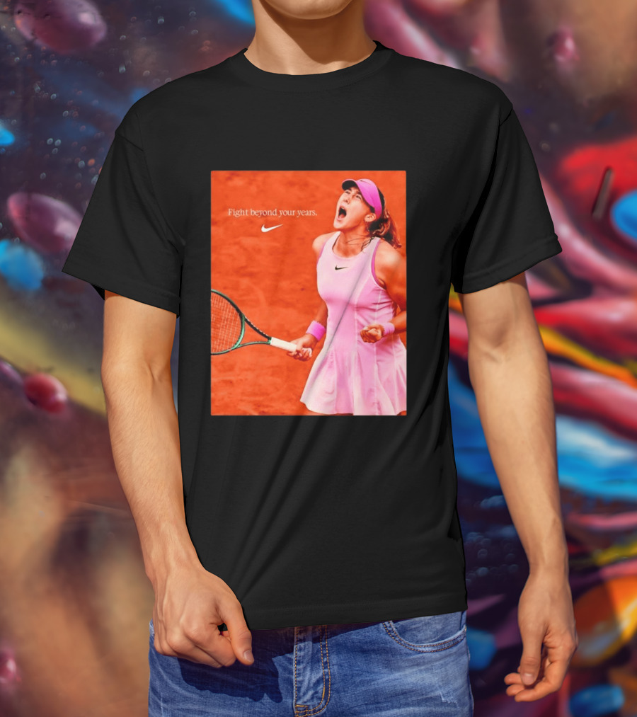 Mirra Andreeva Nike Fight Beyond Your Years Tennis Motivation T-Shirt
