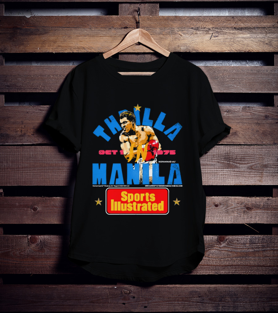 Thrilla In Manila Muhammad Ali Sports Illustrated October 1 1975 T-Shirt