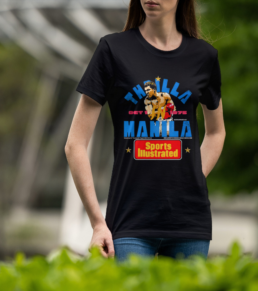 Thrilla In Manila Muhammad Ali Sports Illustrated October 1 1975 T-Shirt