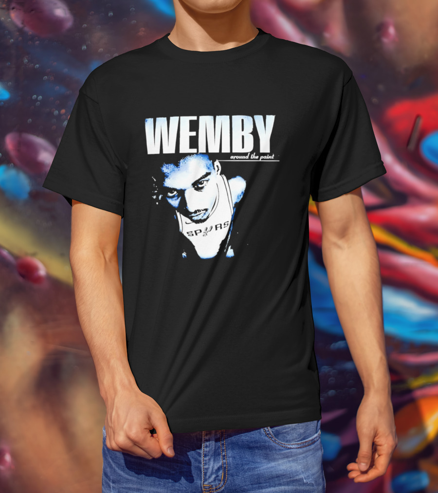Wemby Around The Point Victor Wembanyama NBA 2026 San Antonio Spurs T-Shirt