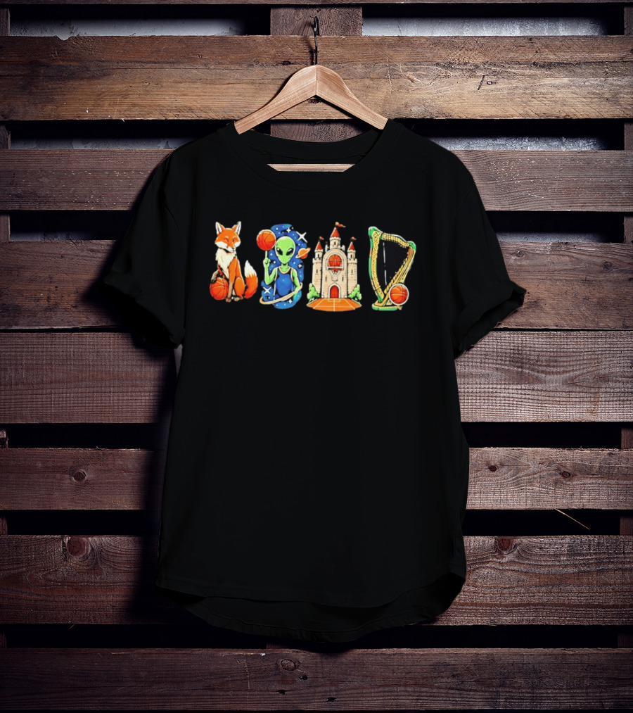 Wemby Fox Alien Castle San Antonio Spurs Basketball Texas NBA 2026 T-Shirt