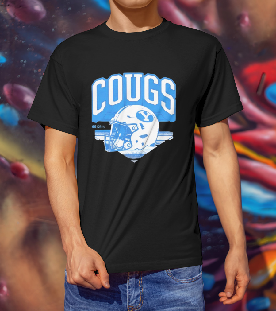 BYU Cougars Football Helmet Gameday Spirit T-Shirt
