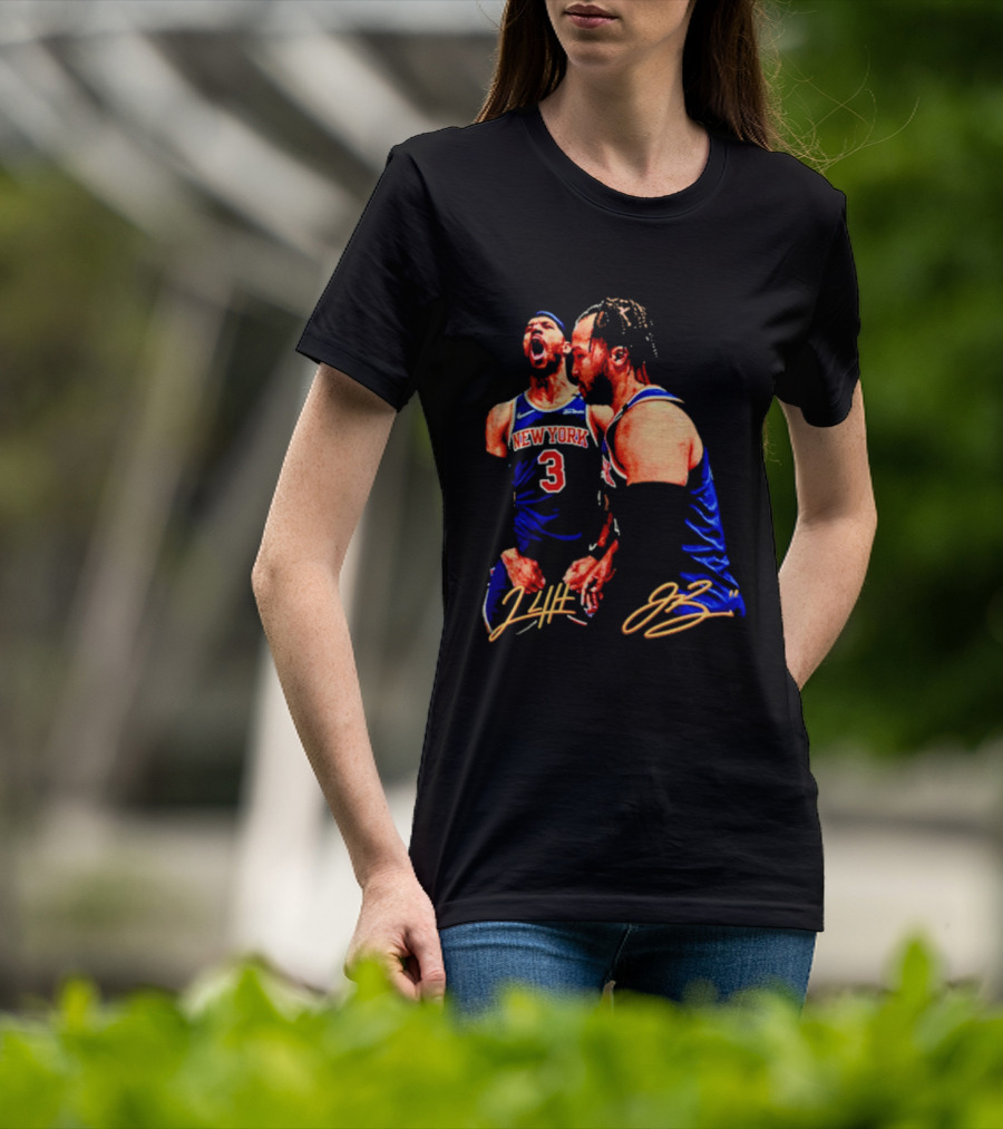 New York Knicks Jalen Brunson Josh Hart 3 11 Signature T-Shirt