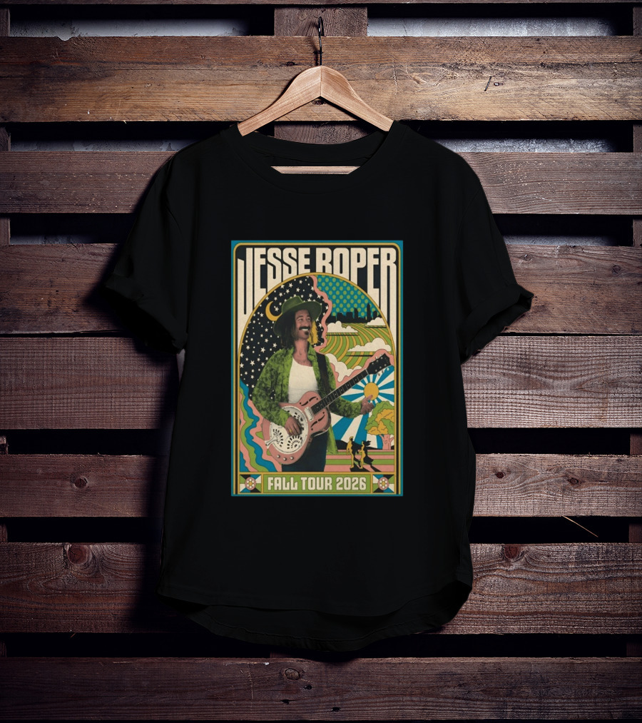 Jesse Roper Fall Tour 2026 Retro Psychedelic Music T-Shirt
