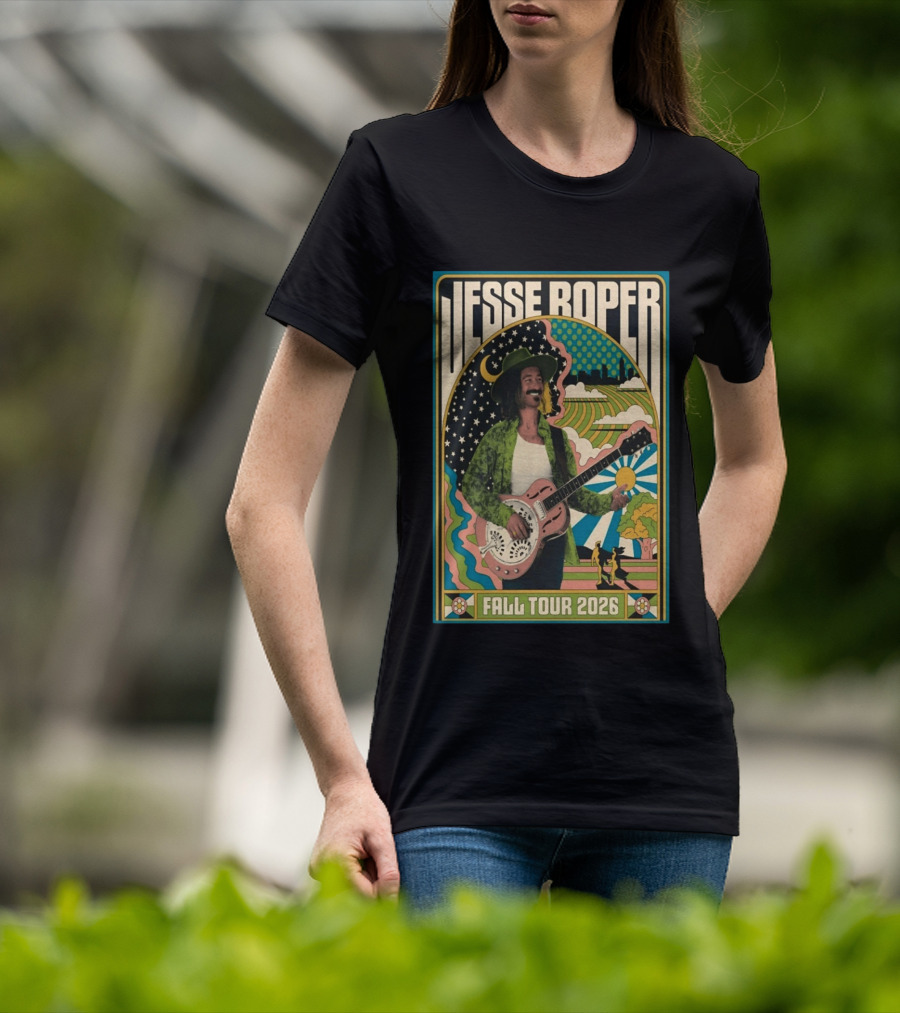 Jesse Roper Fall Tour 2026 Retro Psychedelic Music T-Shirt