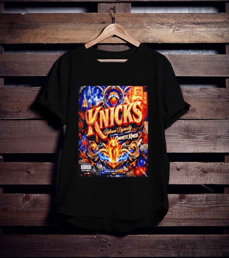 New York Knicks Uptown Dynasty Concrete Kings 1970 World Champions Limited Run T-Shirt