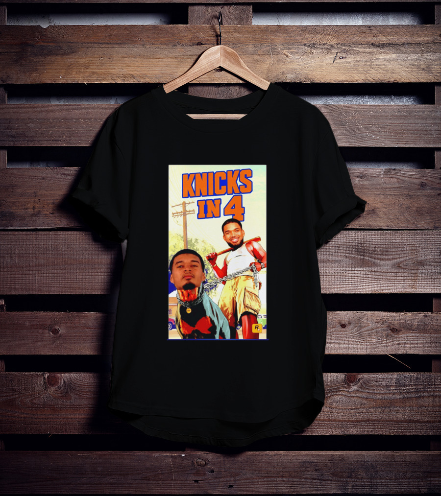 New York Knicks Knicks In 4 GTA V Meme San Antonio Spurs T-Shirt