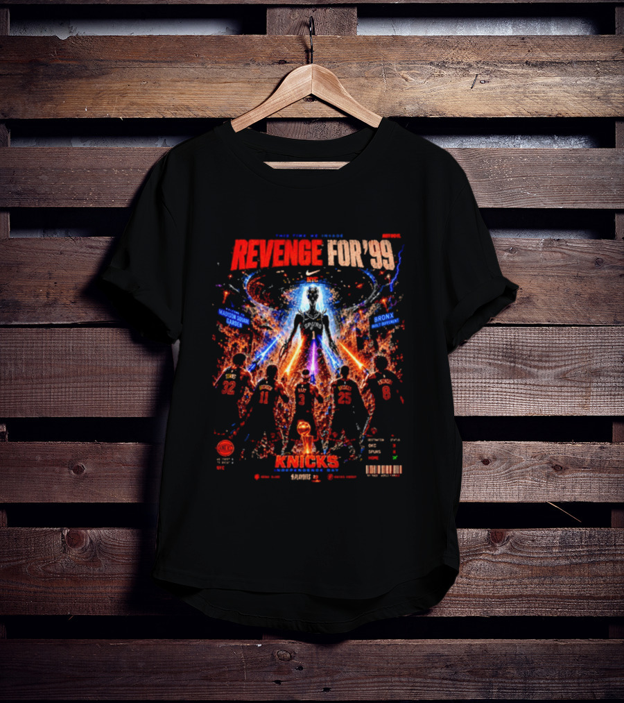Revenge For '99 New York Knicks Madison Square Garden Bronx Basketball Legends T-Shirt