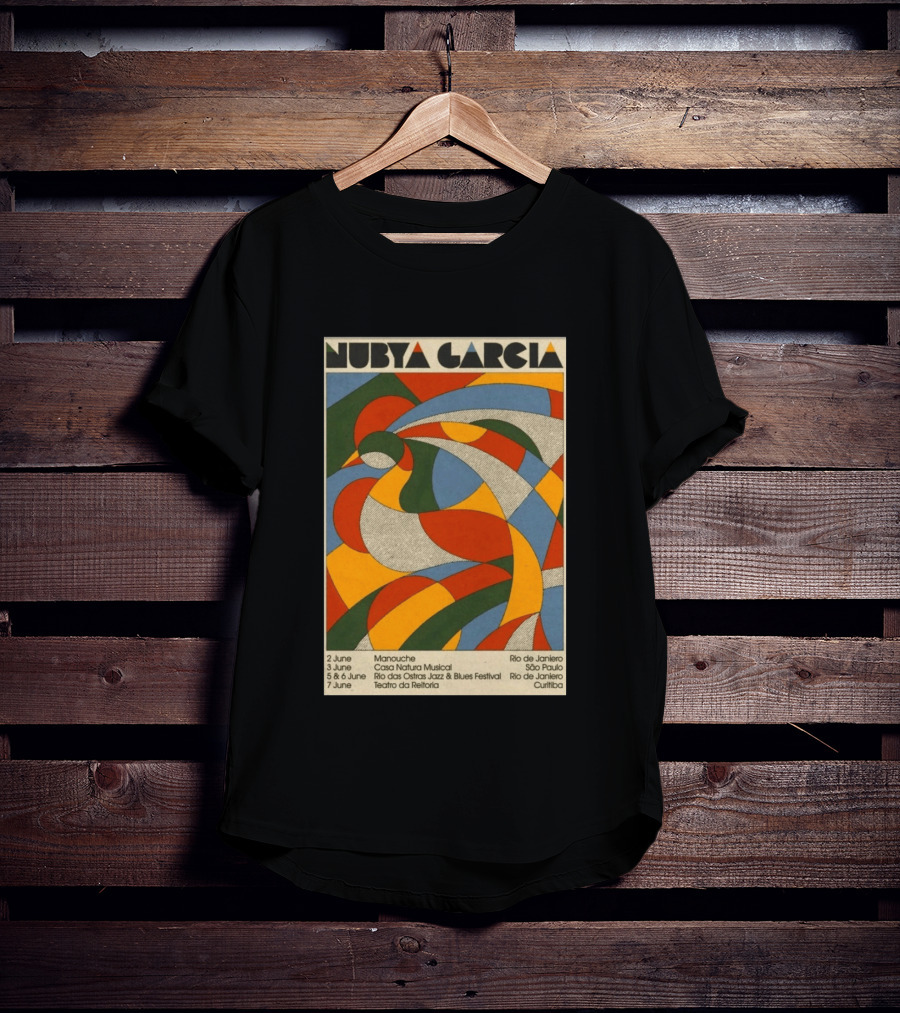 Nubya Garcia 2026 Brazil Tour Manouche Jazz Blues Festival Rio São Paulo Curitiba T-Shirt