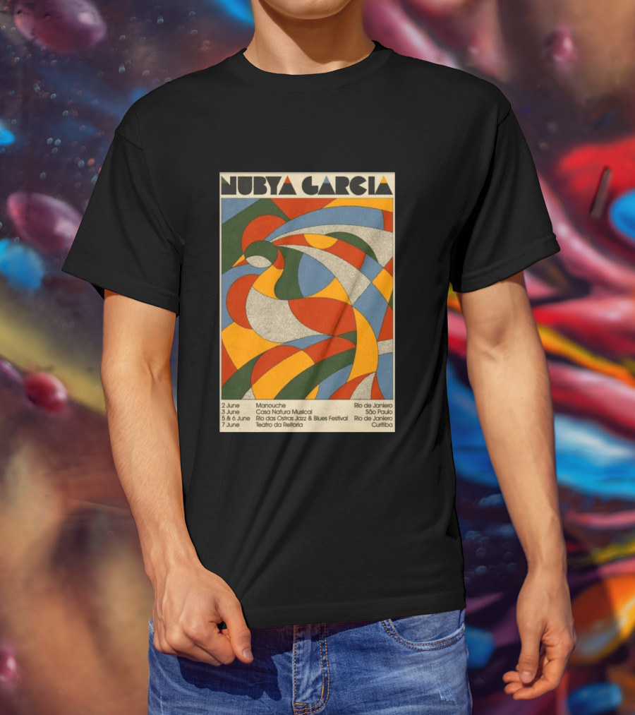 Nubya Garcia 2026 Brazil Tour Manouche Jazz Blues Festival Rio São Paulo Curitiba T-Shirt