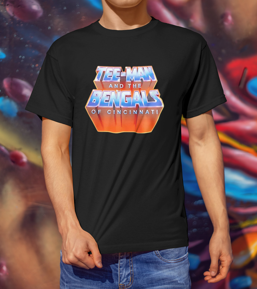 Tee Man And The Bengals Of Cincinnati T-Shirt