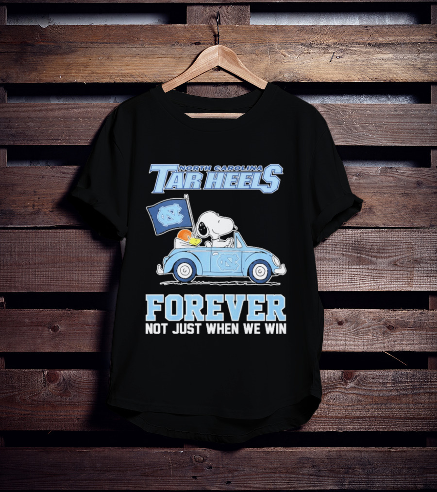North Carolina Tar Heels Peanuts Forever Not Just When We Win T-Shirt