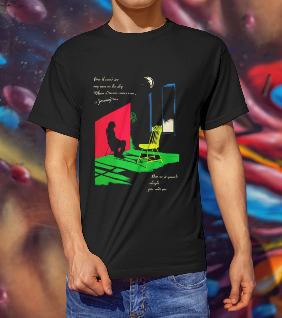 Phoebe Bridgers Chair Tour Shadow Scene With Moon And Writing T-Shirt