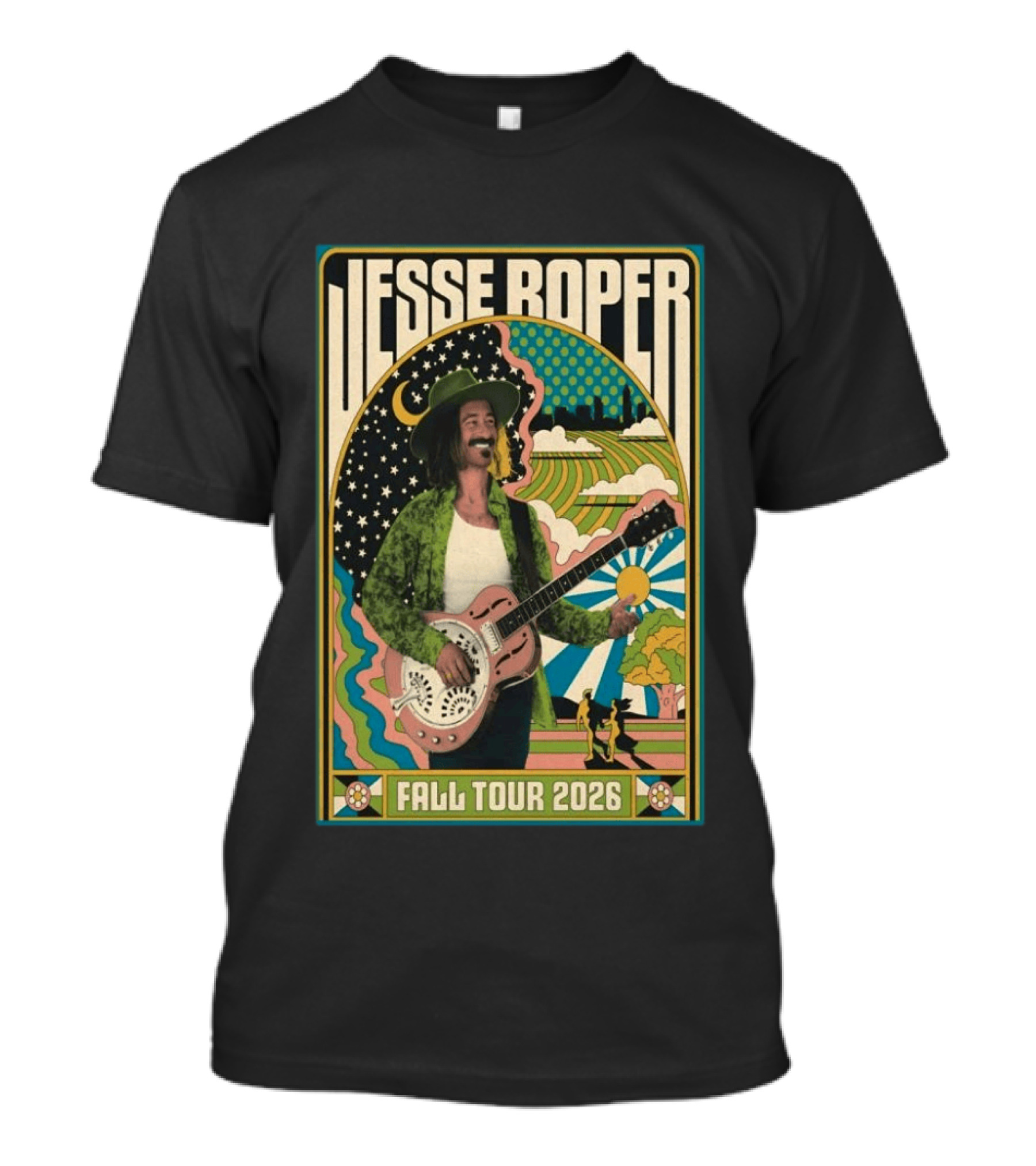 Jesse Roper Fall Tour 2026 Psychedelic Countryside Concert T-Shirt
