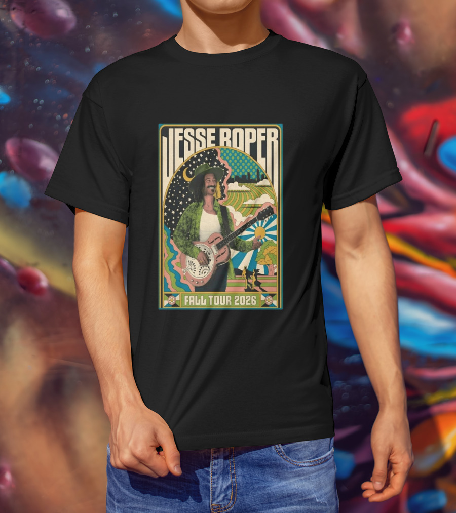 Jesse Roper Fall Tour 2026 Psychedelic Countryside Concert T-Shirt