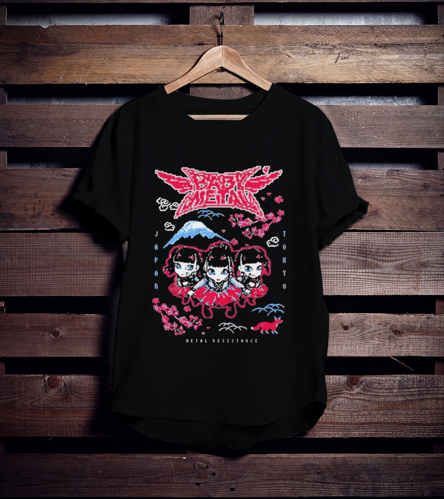 Babymetal Tokyo Japan Metal Resistance Pixel T-Shirt