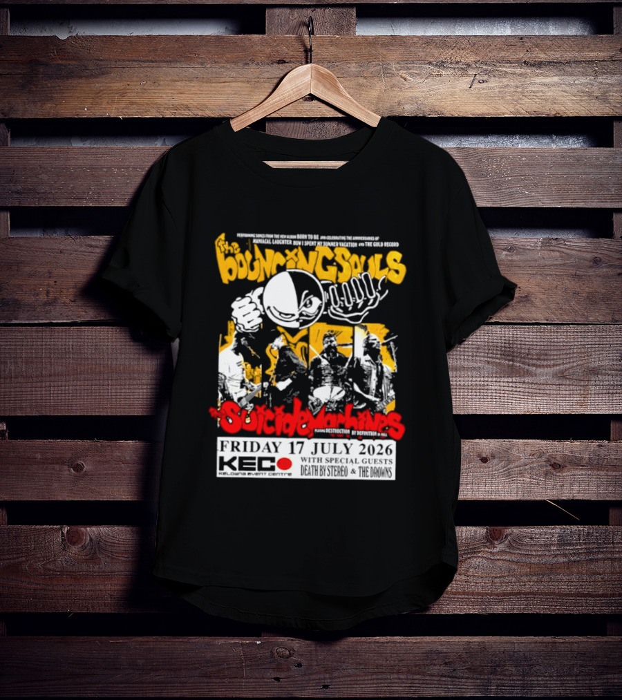 Bouncing Souls The Suicide Machines Live At Kelowna Event Centre July 2026 T-Shirt