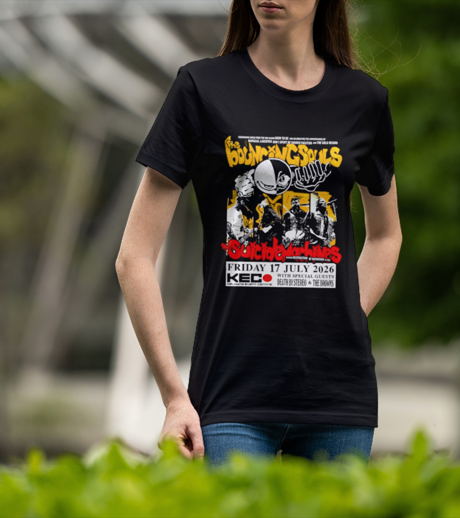 Bouncing Souls The Suicide Machines Live At Kelowna Event Centre July 2026 T-Shirt