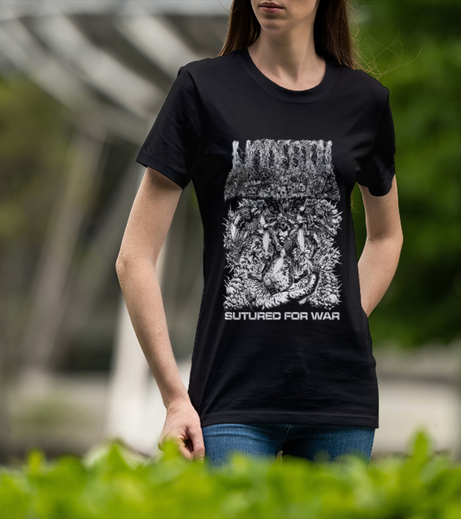 Undeath Sutured For War Metal Shop T-Shirt
