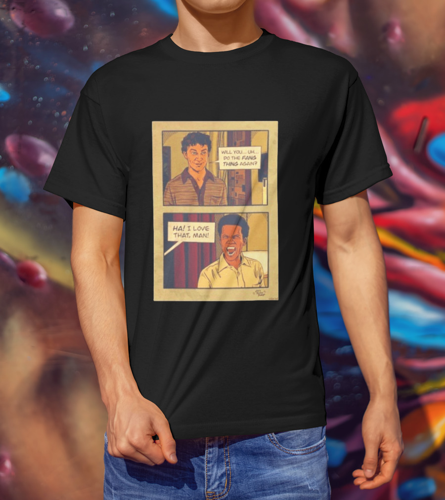 Interview With The Vampire Fang Thing Comic Panel Ha I Love That Man T-Shirt