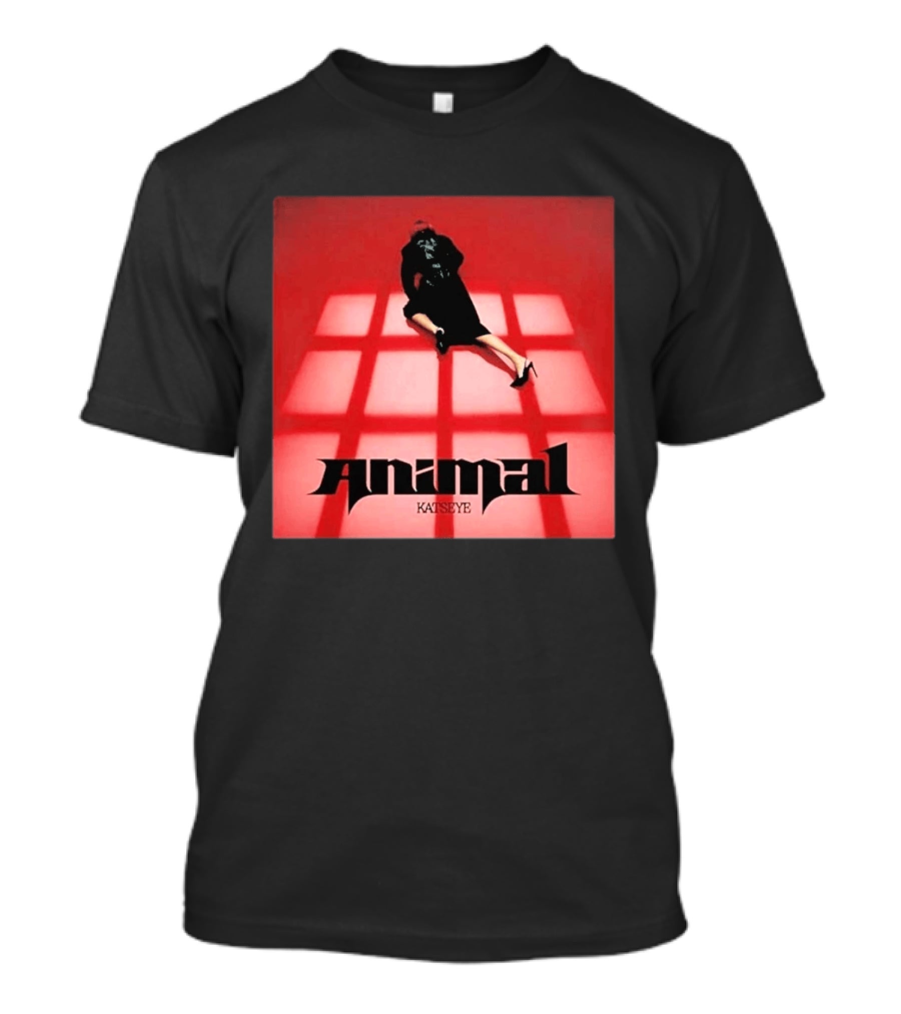 Katseye Animal Red Grid Aesthetic T-Shirt