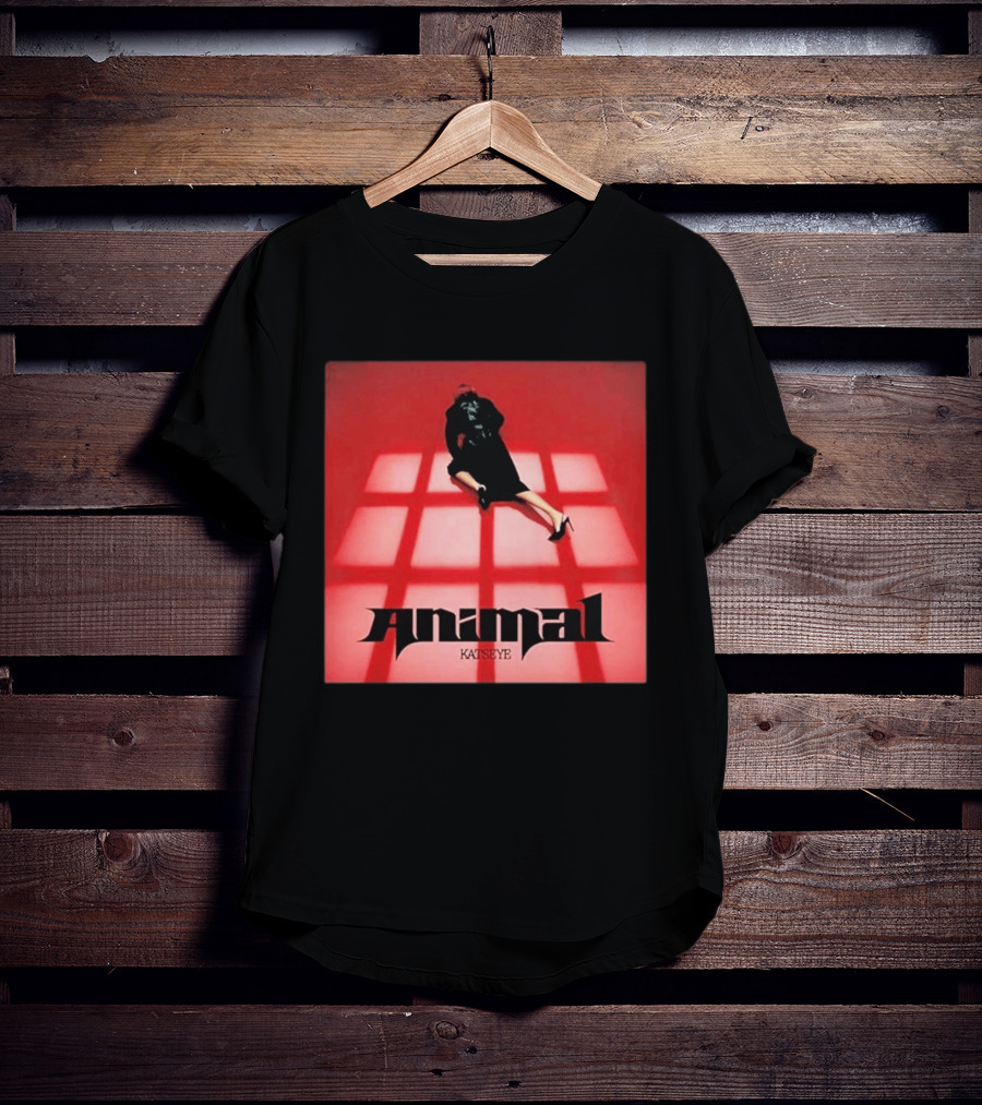 Katseye Animal Red Grid Aesthetic T-Shirt