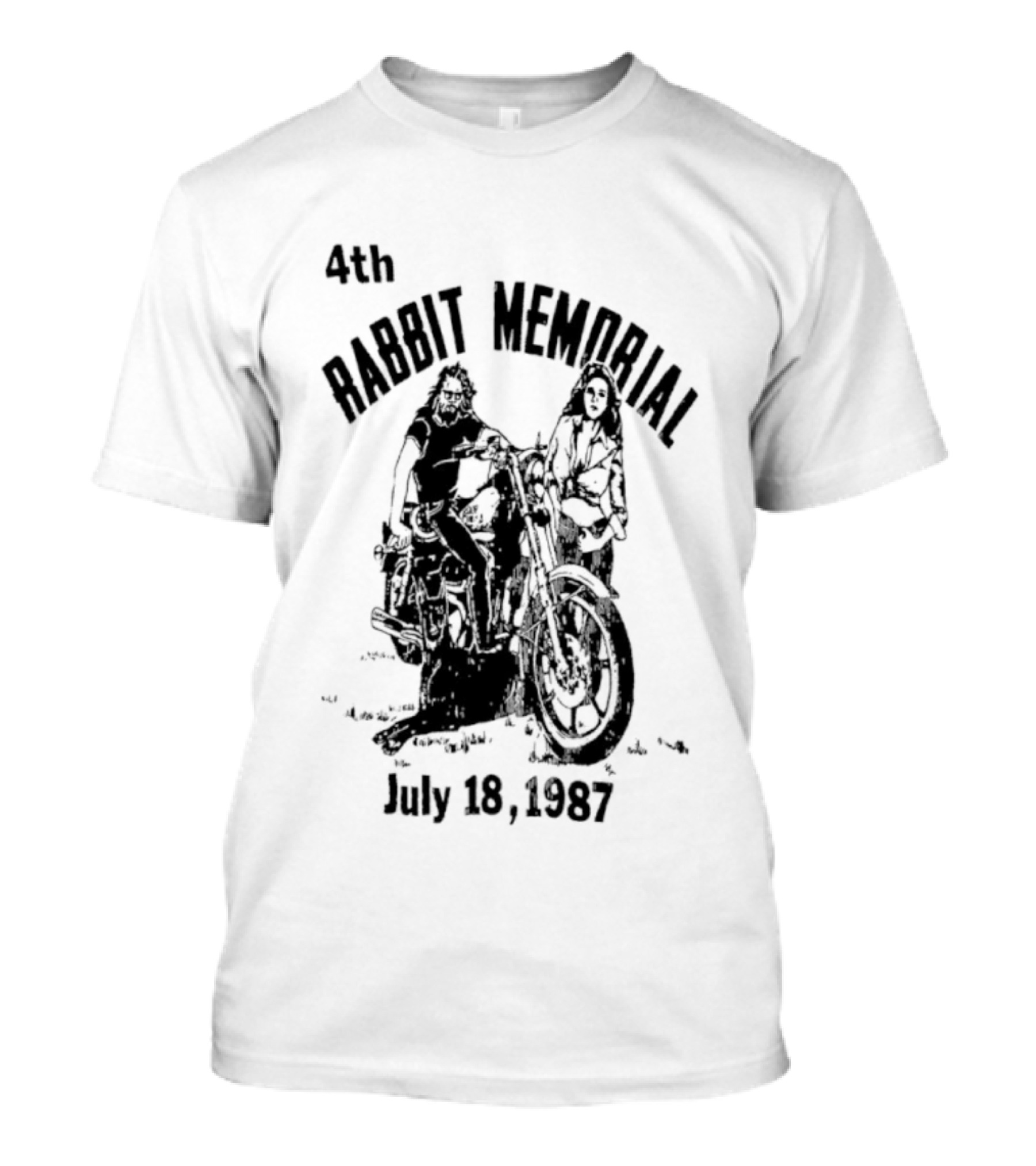4th Rabbit Memorial July 18 1987 Motorcycle Riders T-Shirt