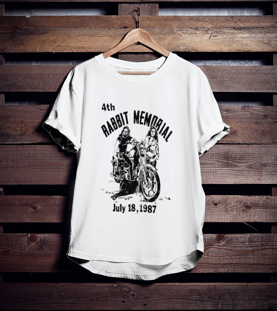 4th Rabbit Memorial July 18 1987 Motorcycle Riders T-Shirt