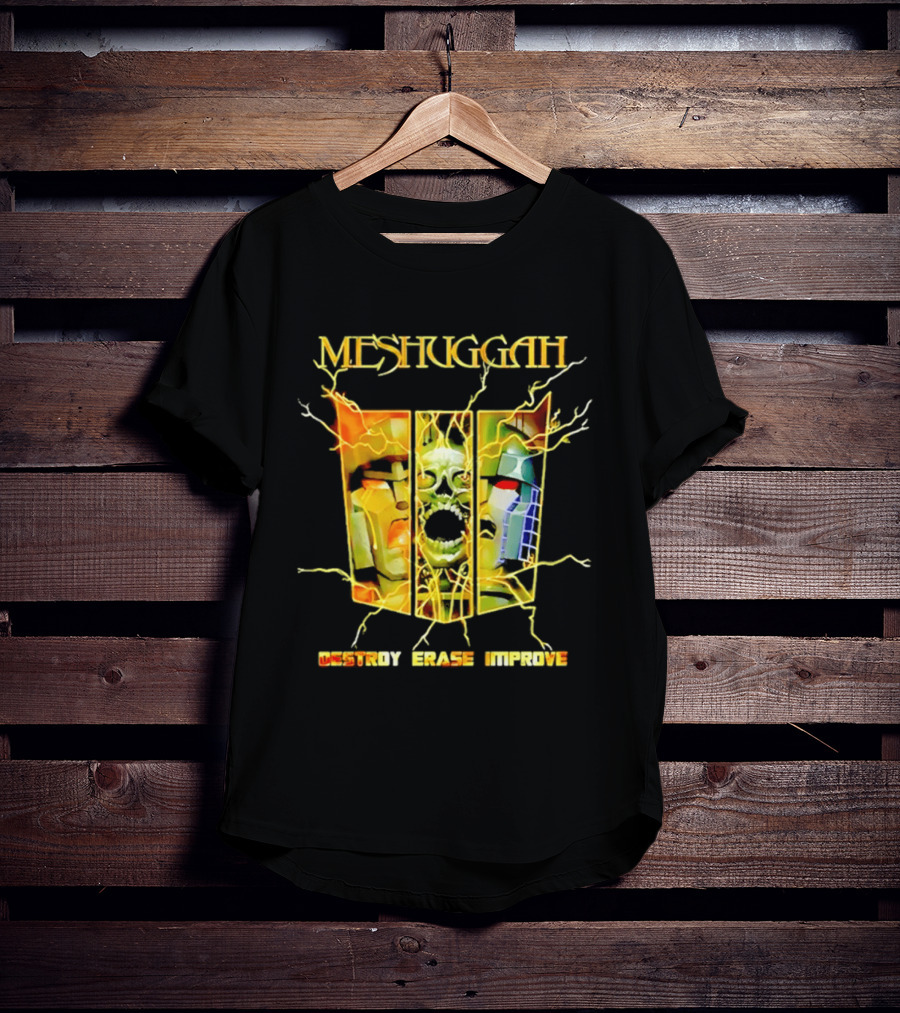 Meshuggah Destroy Erase Improve Skull T-Shirt