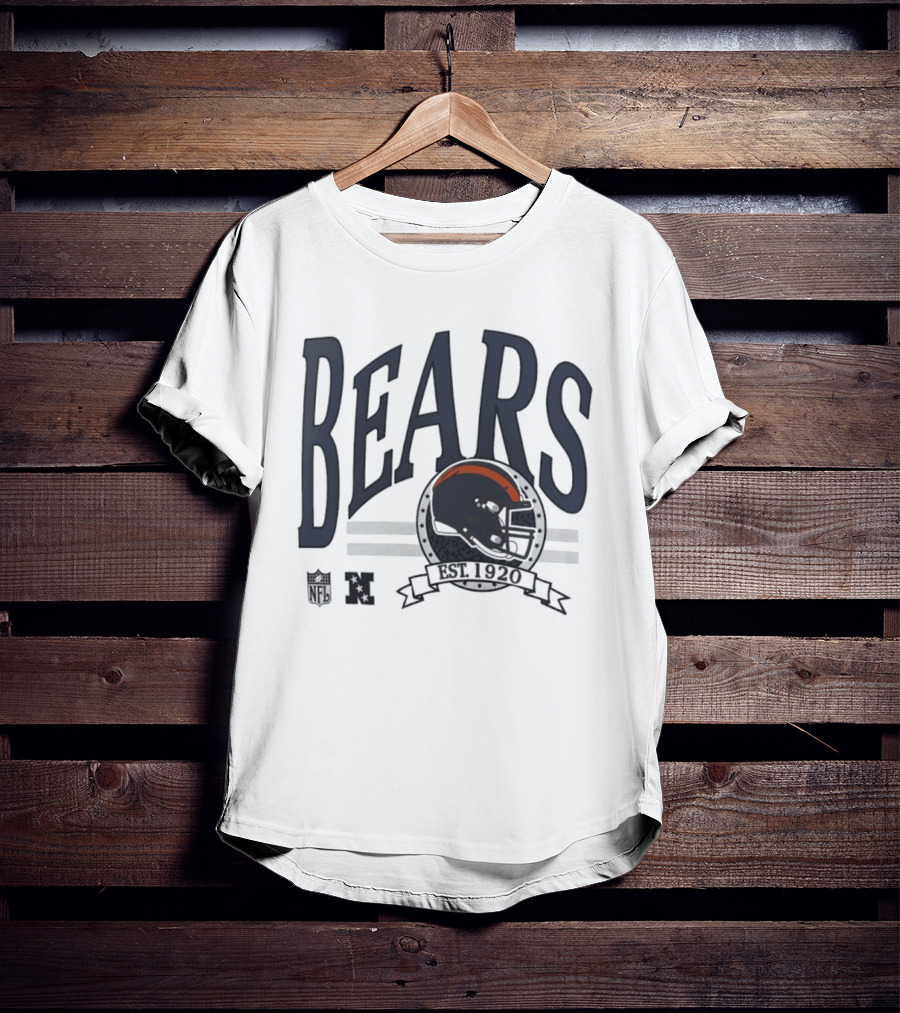Bears Est 1920 Chicago Helmet Football NFL NFC T-Shirt