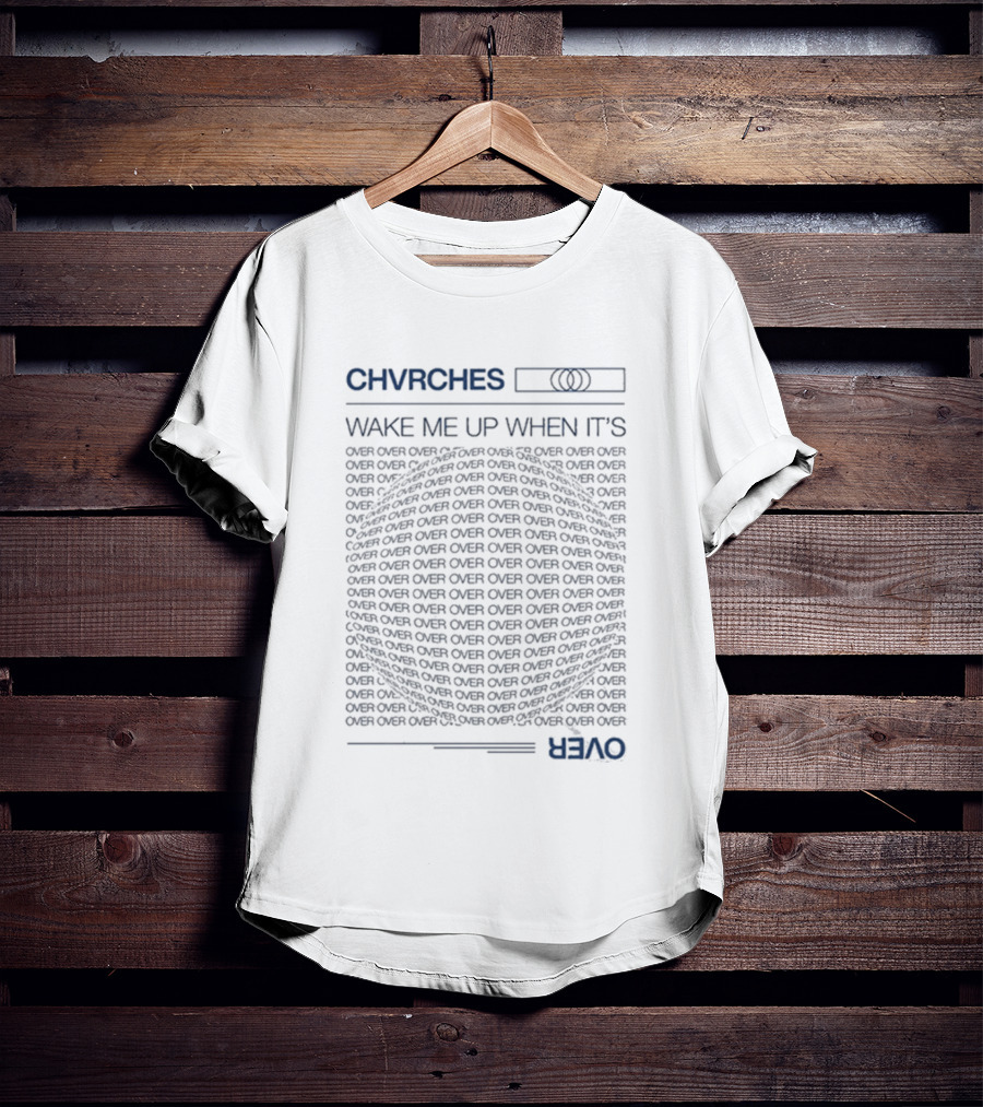 CHVRCHES Wake Me Up When It's Over Repeated Circle T-Shirt