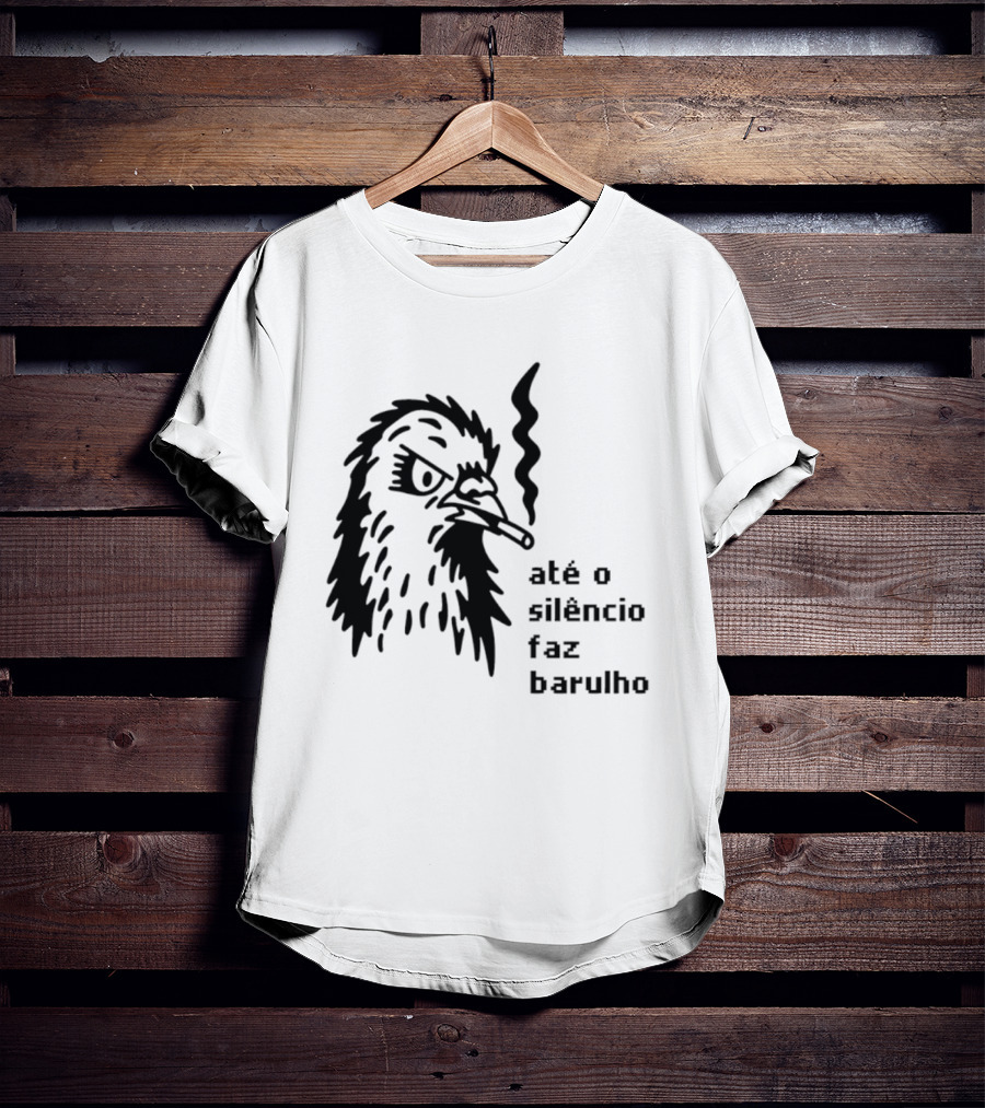Eagle Smoking Até O Silêncio Faz Barulho T-Shirt