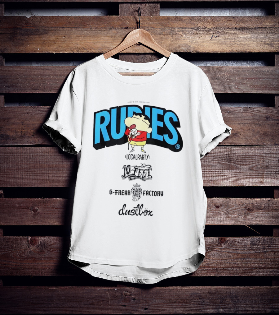 Rudies Crayon Shinchan Local Party B Freak Factory Duettrax Collaboration T-Shirt
