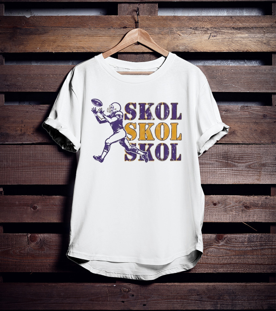Skol Skol Skol Minnesota Vikings Football Fan T-Shirt