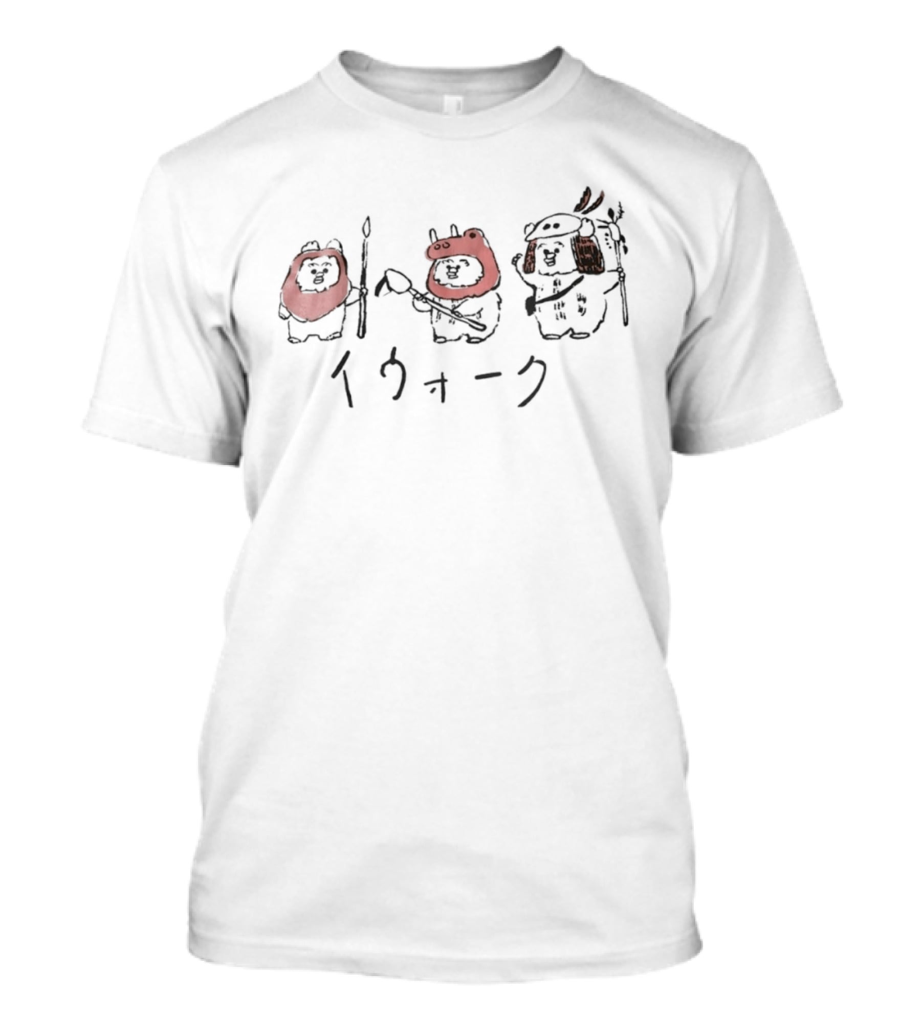 Star Wars Ewok Katakana Characters T-Shirt